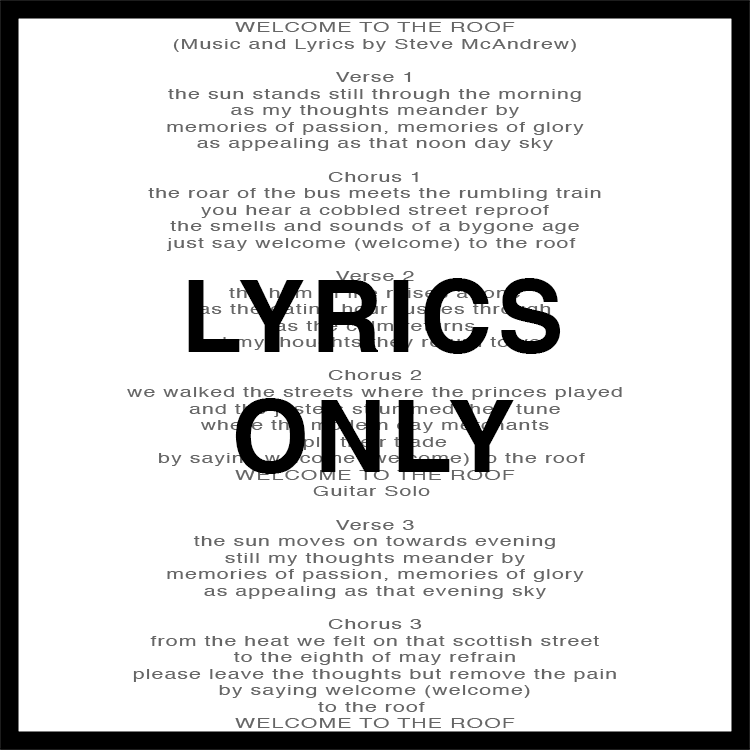 Lyrics Only Icon Navigation Link