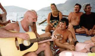 playing on Triton tour boat image
